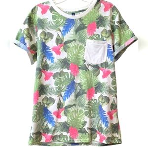 Divided H&M Hawaiian Print Men's T-shirt Size M